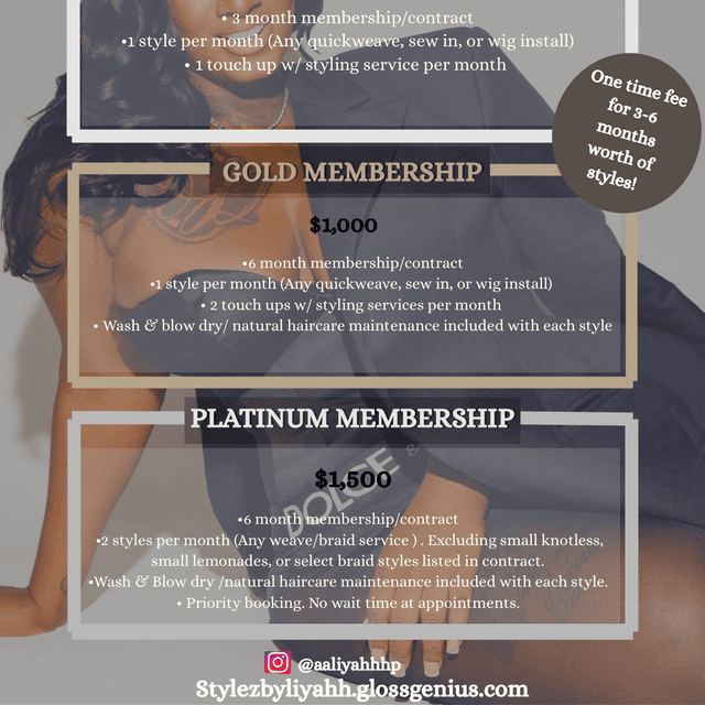 Platinum Membership at Aaliyah Pernell in Decatur, GA